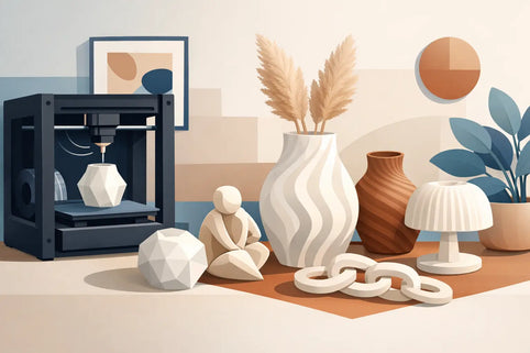 3D geprinte woondecoratie die klopt