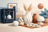 3D geprinte woondecoratie die klopt