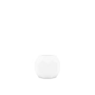 White ceramic pot on a white background