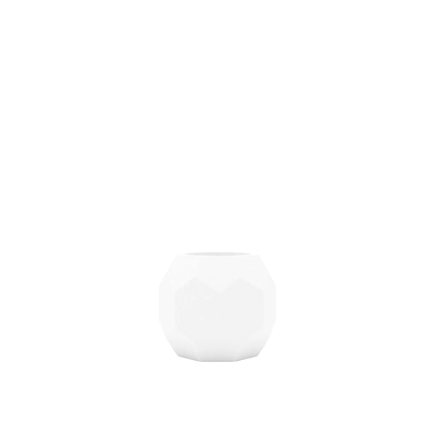 White ceramic pot on a white background