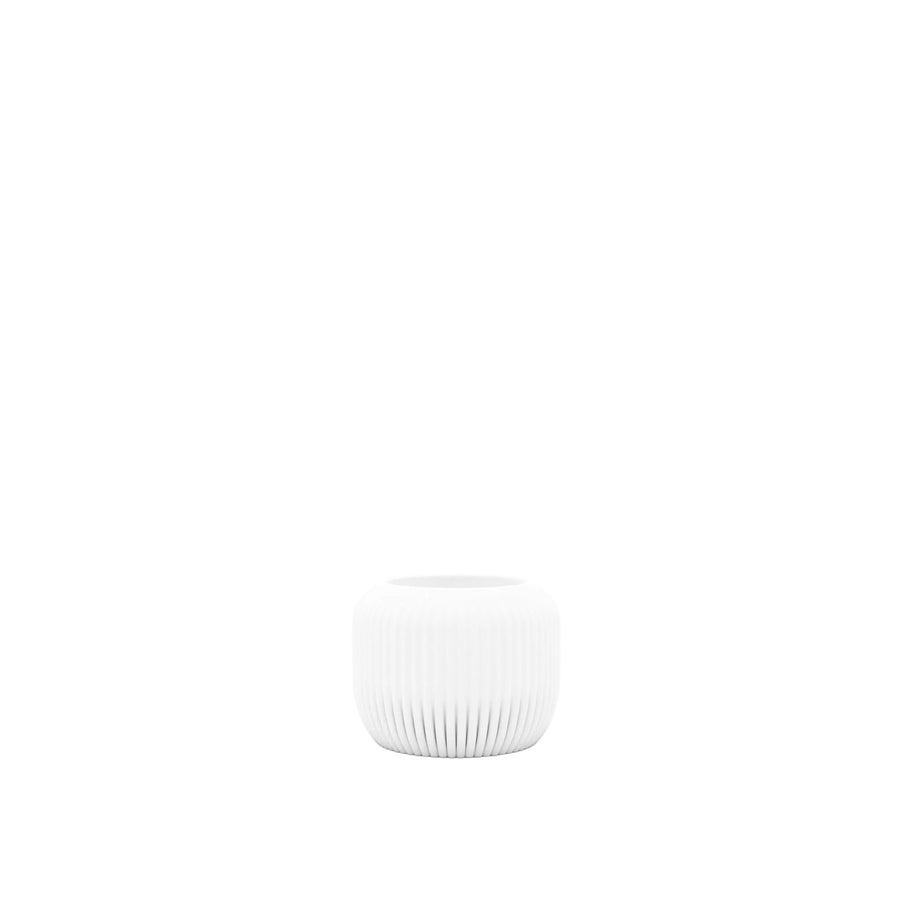 White ceramic bowl on a white background